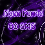 Neon Purple Style GO SMS PRO icon