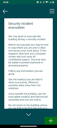 Emergency & Incident Info Screen 2