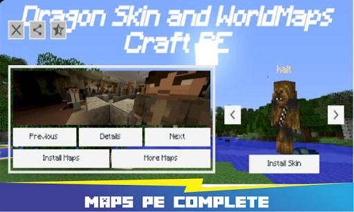 Dragon Warrior Skin and Maps for MCPE