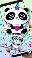screenshot of Panda Unicorn Smile Keyboard T