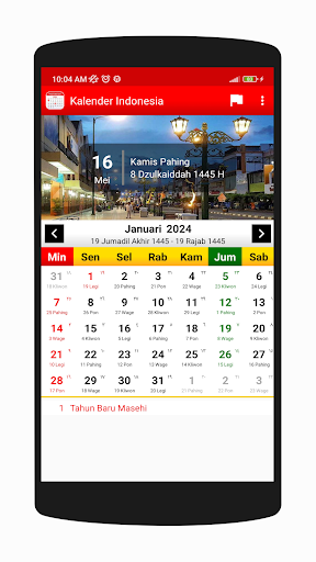 Android application Kalender Indonesia 2024 screenshort
