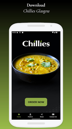 Android application Chillies Glasgow screenshort