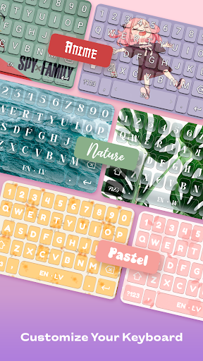 Keyboard Art Colorful Themes