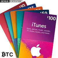 Redeem Gift card  BTC, iTunes