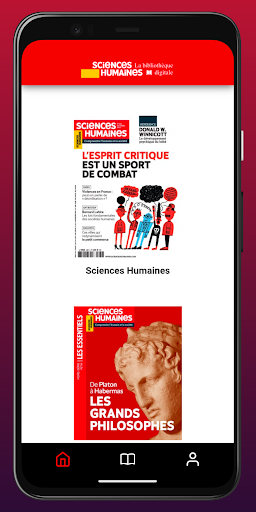 Android application Sciences Humaines screenshort