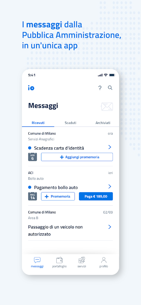 IO, l'app dei servizi pubbliciのおすすめ画像5