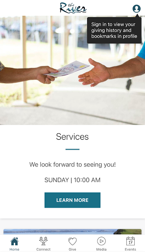 Android application The River Church Forsyth screenshort