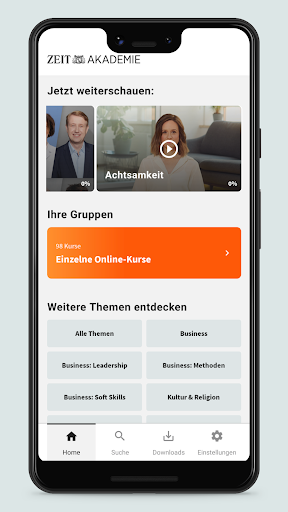 Android application ZEIT Akademie screenshort