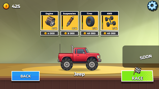 Big Monster Truck On Bad Roads screenshot