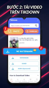 TikDown - Tải Video Không Logo