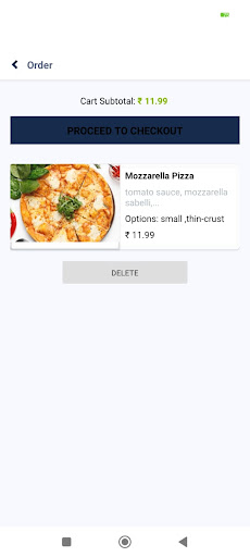 Android application Eezyfood screenshort