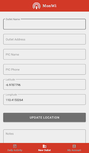Android application Monwi screenshort