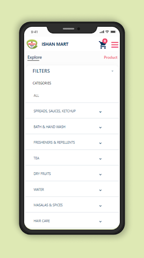 Android application Ishan Mart screenshort