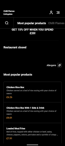 Chilli Flames Livingston Screen 3