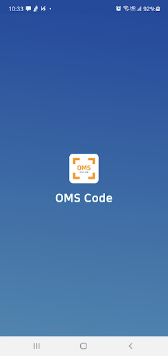 Android application 오엠에스코드 스캐너(OMSCodeScanner) screenshort