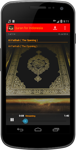Quran for Indonesia AUDIO Screen 2