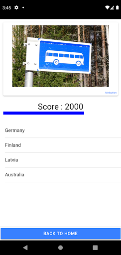 GeoTrainer Screen 2