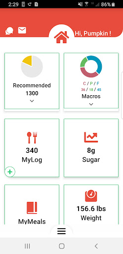 YOUtrition Screen 2