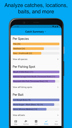 Screenshot of Anglers' Log - Fishing Journal