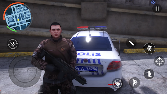 Police Car Military Car Game