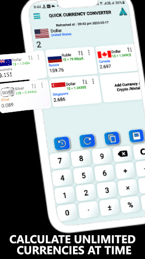 Android application SmartRate: Currency Calculator screenshort