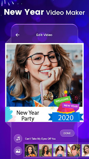 New year video maker, photo video maker 2020
