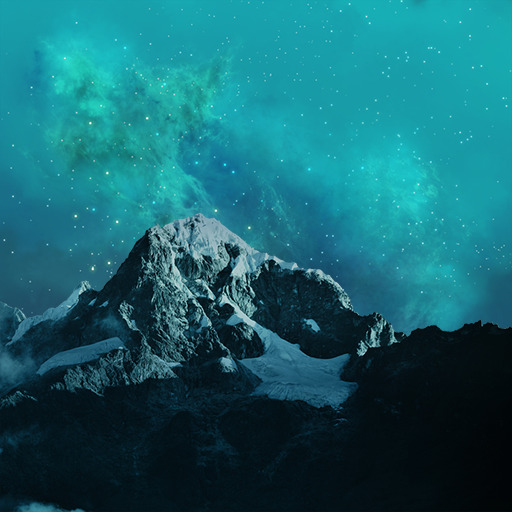 Parallax 3D Wallpaper: Galaxy logo