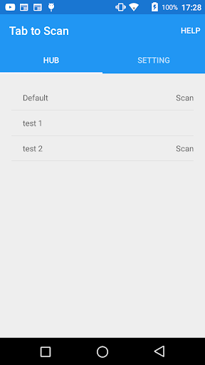 Android application Barcode Scanner Hub screenshort