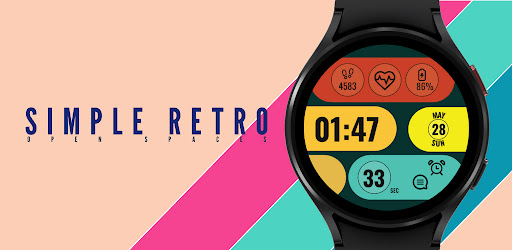 Android application Simple Retro Watch Face screenshort