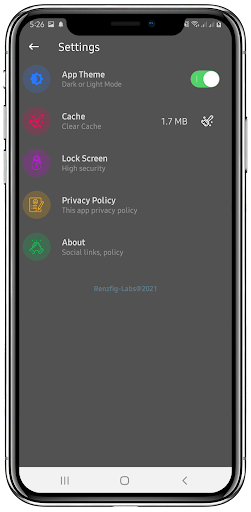 Android application Classic Notes screenshort