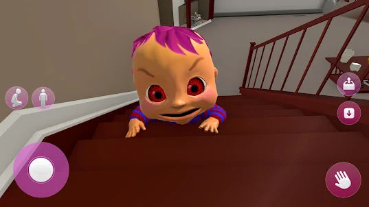 粉紅色恐怖遊戲中的可怕嬰兒
