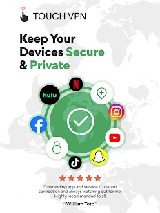 Touch VPN - Fast Hotspot Proxy لقطة شاشة