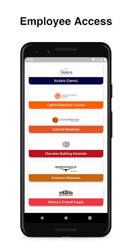 Android application Employee Portal screenshort
