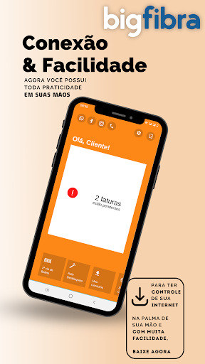 Android application Cliente Bigfibra screenshort