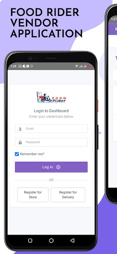Android application Food Rider Vendor Application screenshort