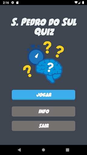 Android application São Pedro do Sul - Quiz screenshort