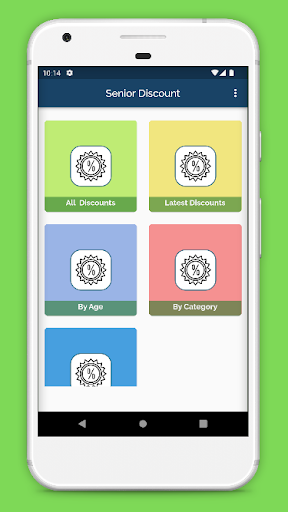 Android application Senior Discounts and Coupons screenshort
