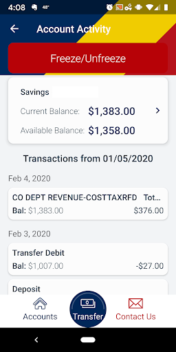 One Thirteen Credit Union Screen 3