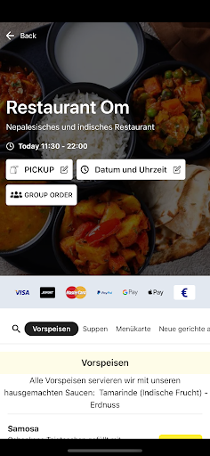 Restaurant Om Screen 2
