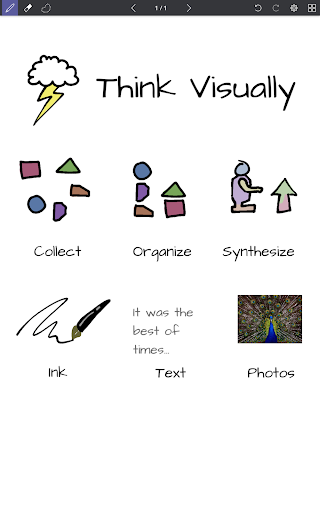 Android application Thinkflow Visual Notebook screenshort
