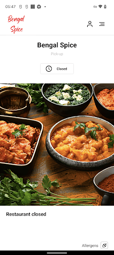 Android application Bengal Spice HP1 screenshort
