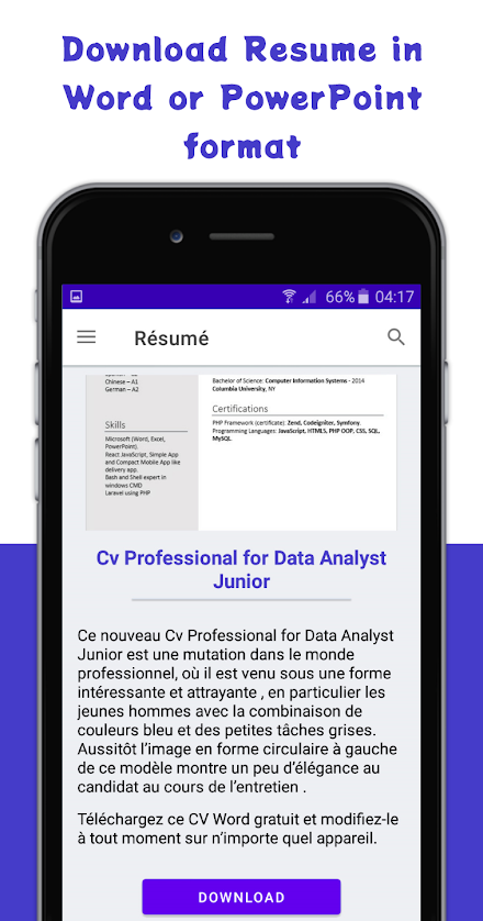 Pro Cv - Word & PPT Templates Screen 3