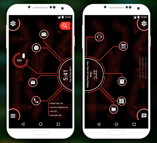 Curve Hitech launcher -Applock