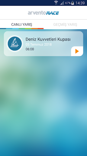 Android application Arvento Race screenshort