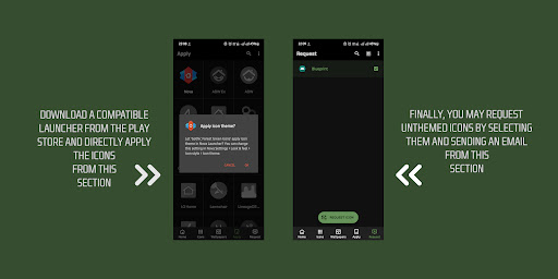 Screenshot of Gothic Forest Green Icons