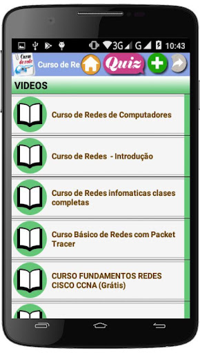 Android application Curso de Rede screenshort