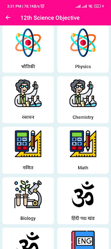 Bihar Board 12th Objective Sci