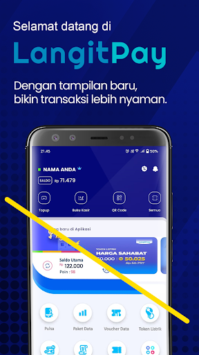 Android application LangitPay - Pulsa, Data & PPOB screenshort
