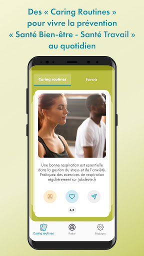 Android application Job de Vie screenshort