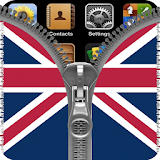 UK Flag Zipper Screenlock icon